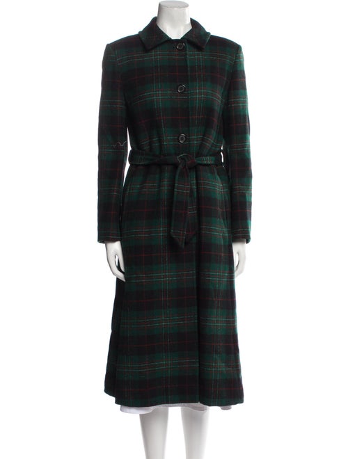 Pendleton Wool Plaid Print Peacoat