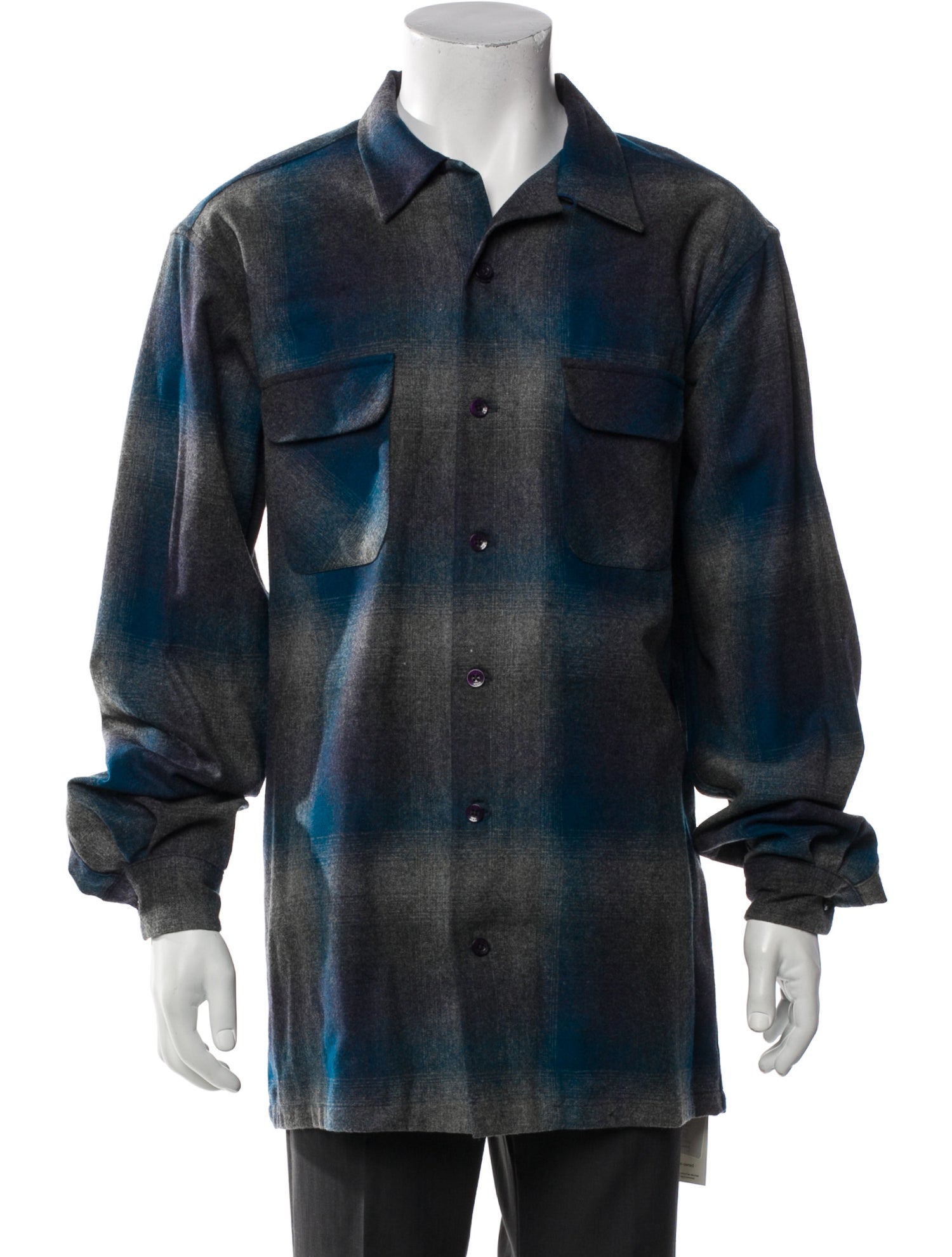 Pendleton Virgin Wool Plaid Print Coat
