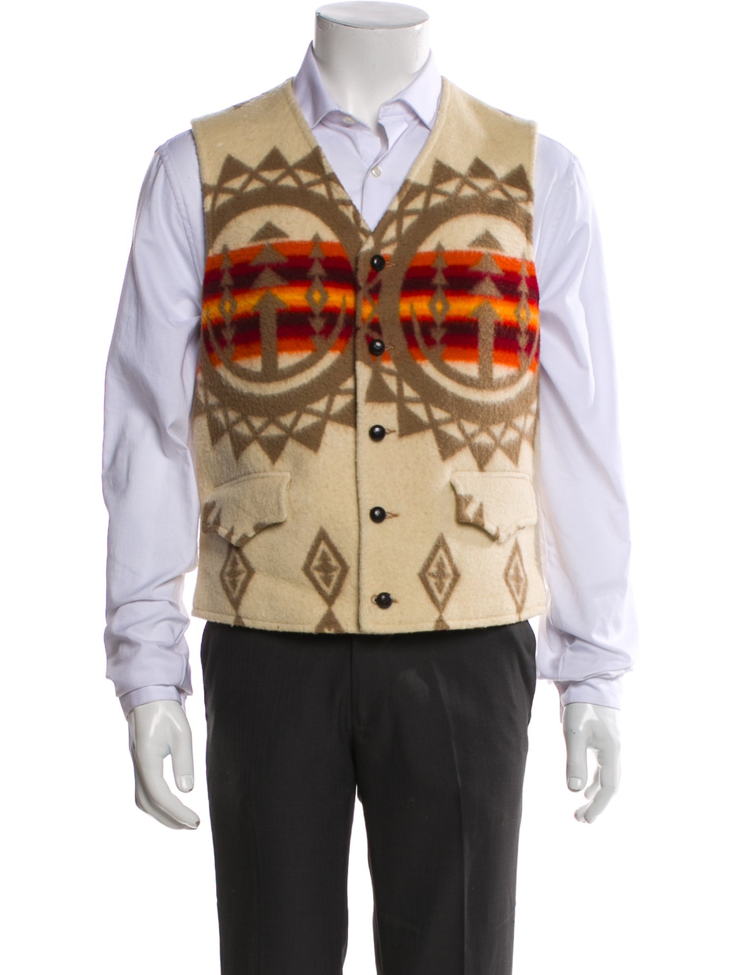 Pendleton Graphic Print Vest
