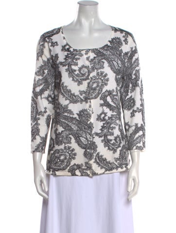 Pendleton Knitwear Printed Scoop Neck Sweater M