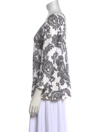 Pendleton Printed Scoop Neck Sweater