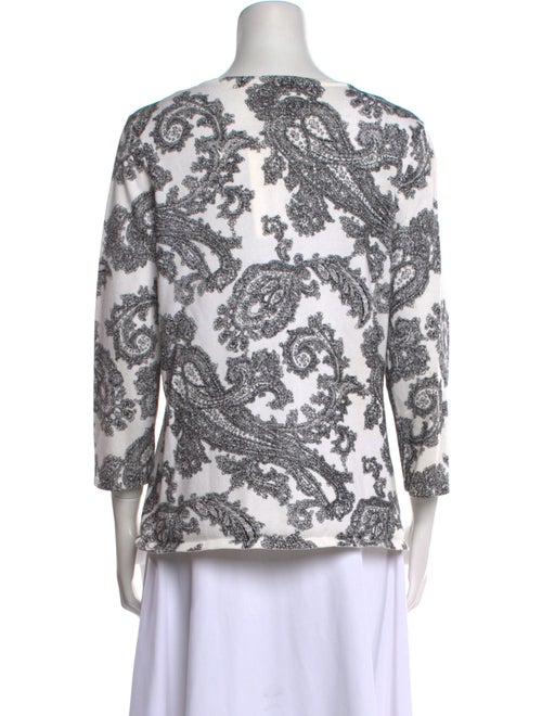 Pendleton Printed Scoop Neck Sweater