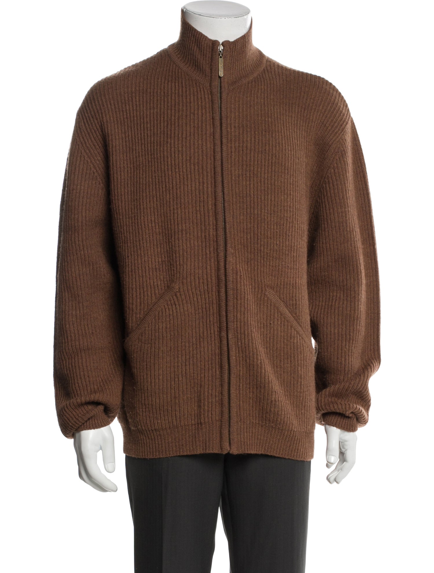 Pendleton Merino Wool Turtleneck Cardigan