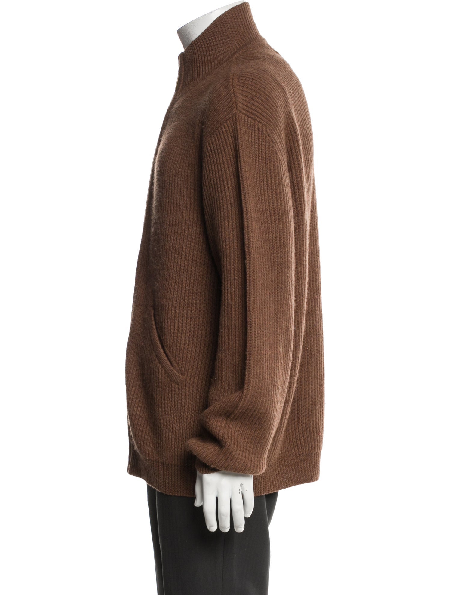 Pendleton Merino Wool Turtleneck Cardigan