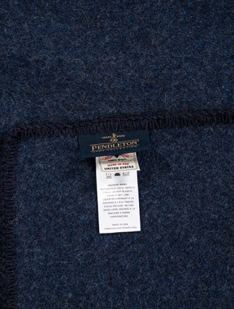 Pendleton Blue Wool Throw Blanket