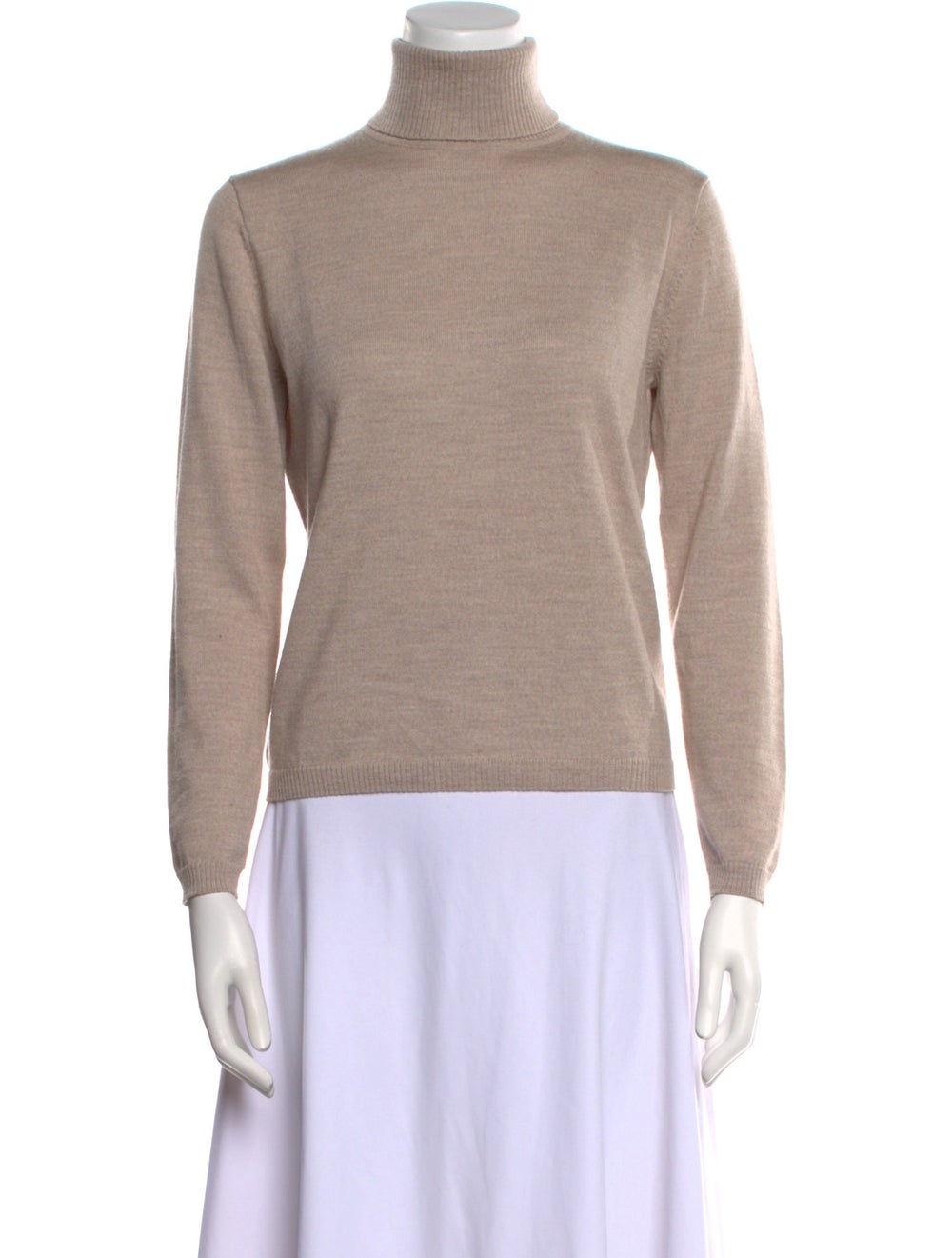 Pendleton Merino Wool Turtleneck Neutrals Long Sl… - image 1