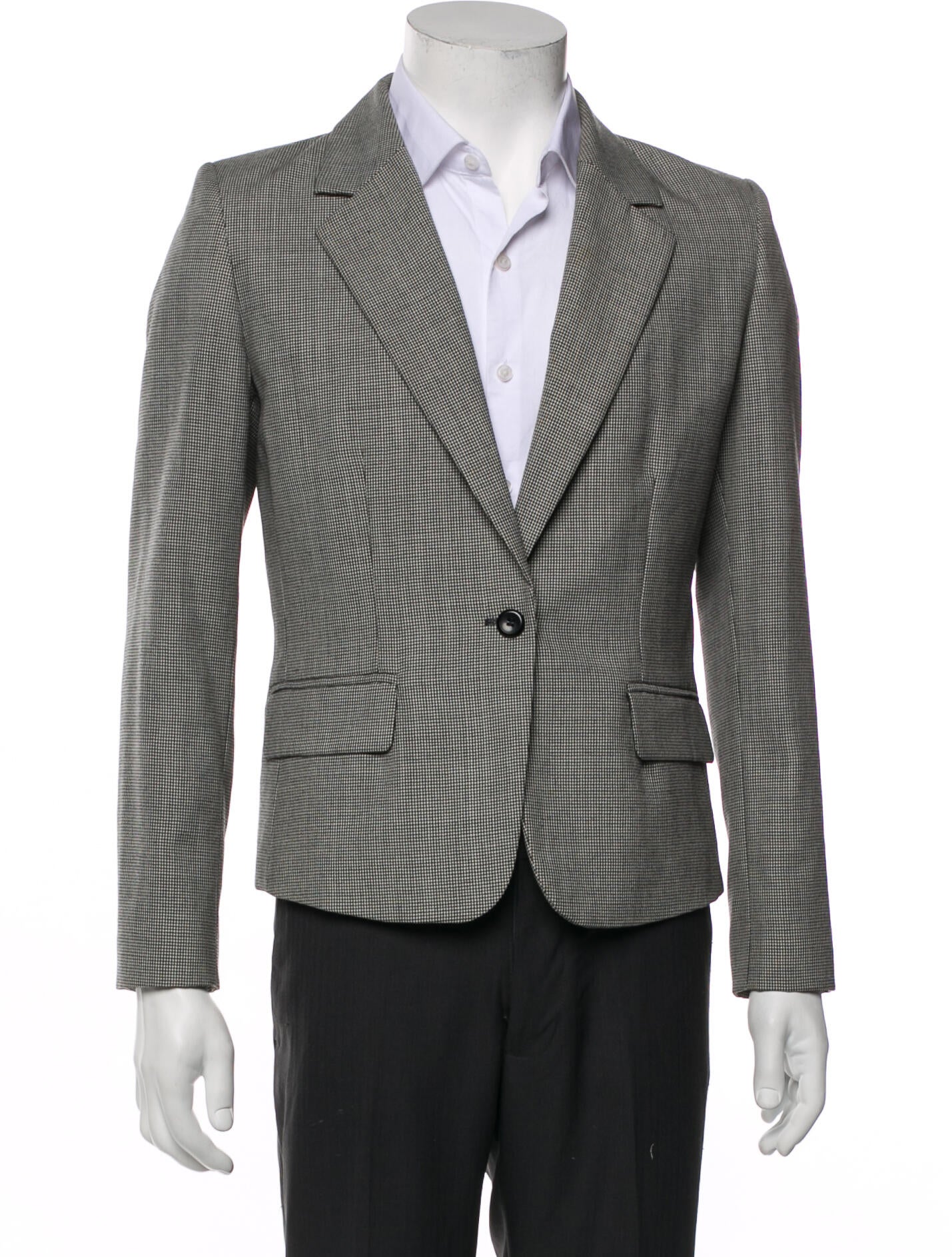 Pendleton Virgin Wool Plaid Print Blazer