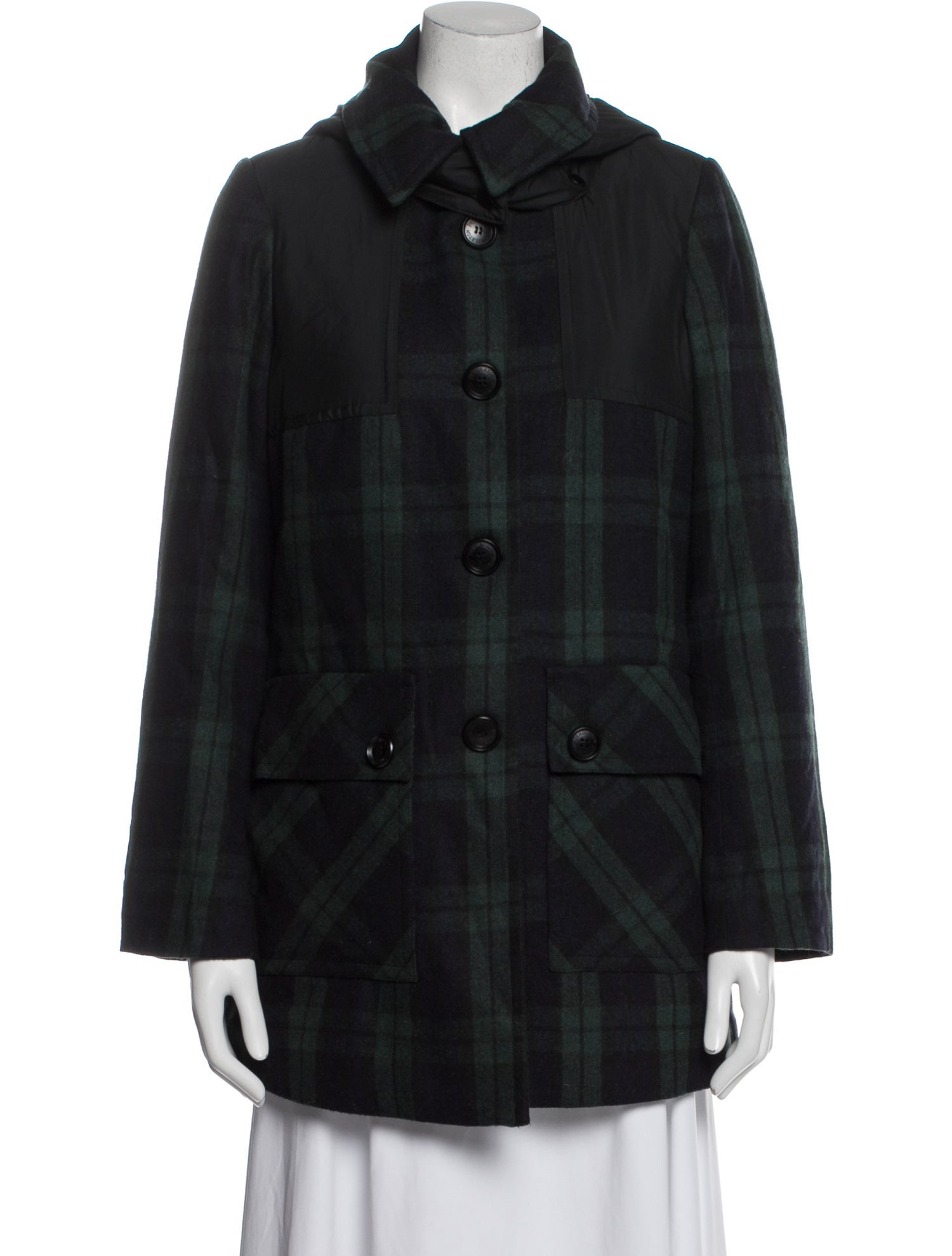 Pendleton Wool Plaid Print Utility Jacket