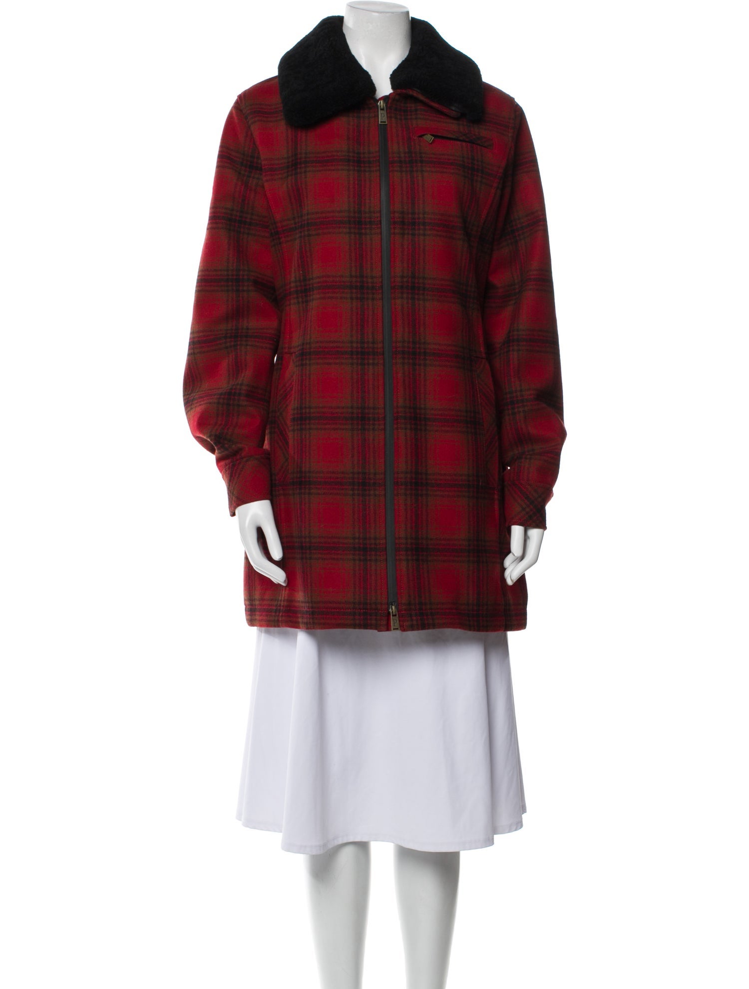 Pendleton Wool Plaid Print Coat