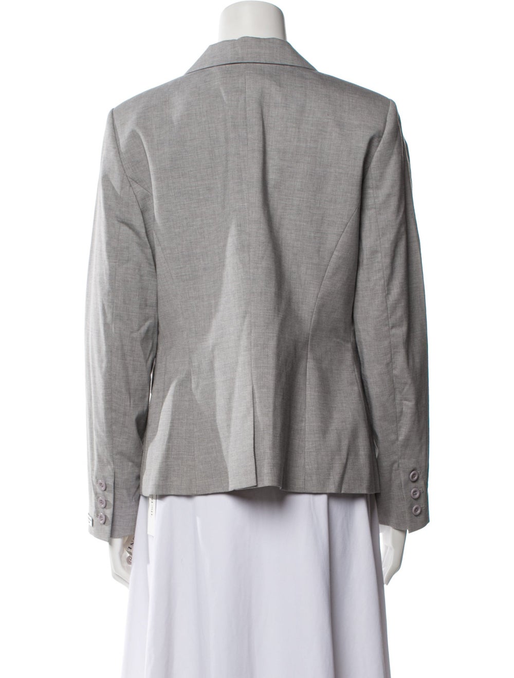 Pendleton Wool Blazer Grey Pointed Collar - image 3