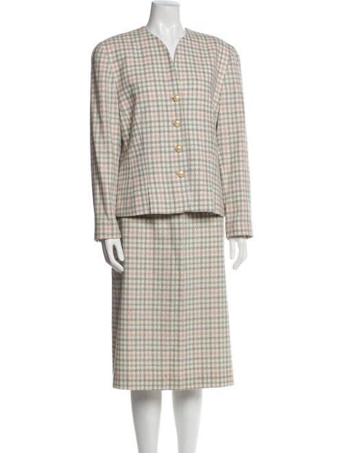 Pendleton Virgin Wool Houndstooth Print Skirt Set