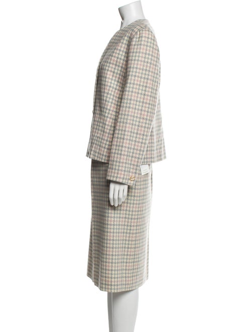 Pendleton Virgin Wool Houndstooth Print Skirt Set