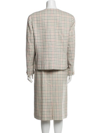 Pendleton Virgin Wool Houndstooth Print Skirt Set