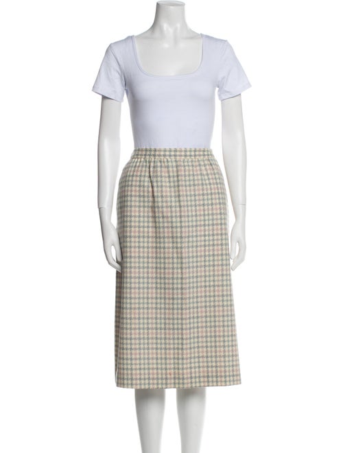 Pendleton Virgin Wool Houndstooth Print Skirt Set