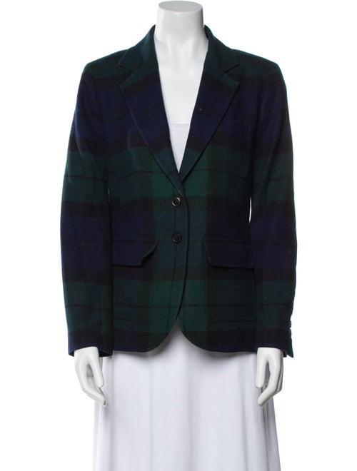 Pendleton Virgin Wool Plaid Print Blazer