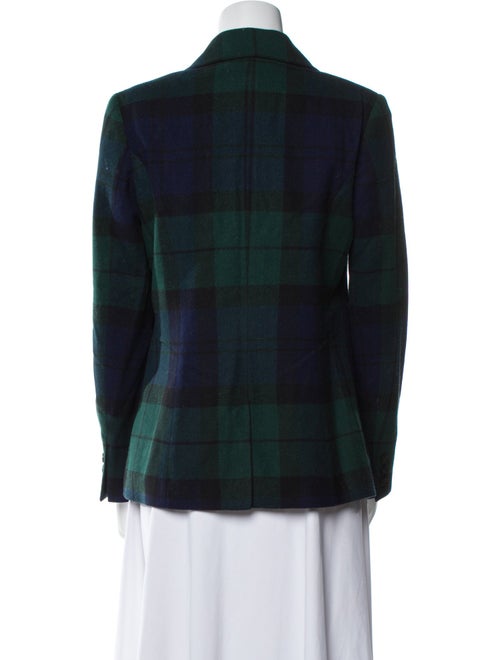 Pendleton Virgin Wool Plaid Print Blazer