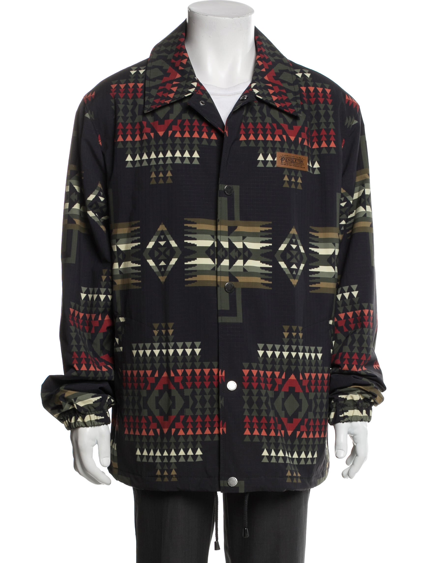 Pendleton Plaid Print Jacket