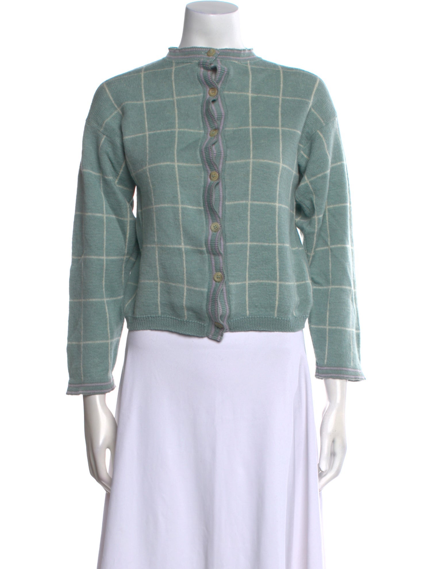 Pendleton Virgin Wool Plaid Print Sweater