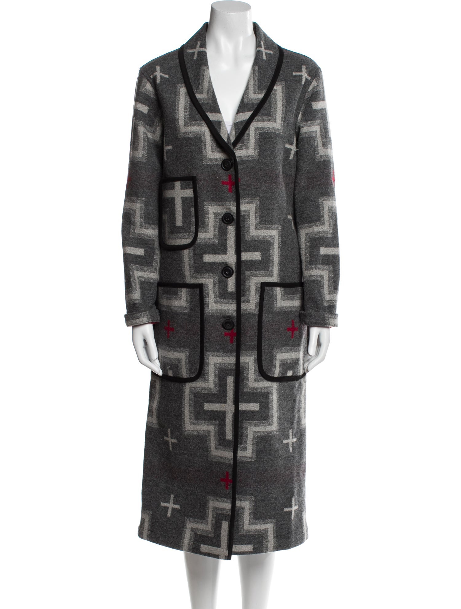 Pendleton Wool Printed Trench Coat