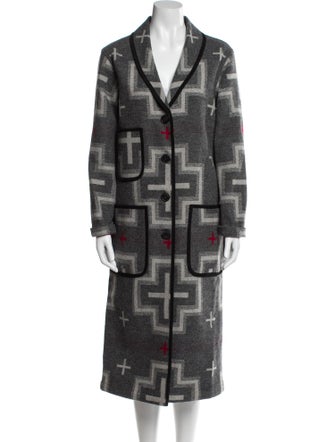 Pendleton Wool Printed Trench Coat