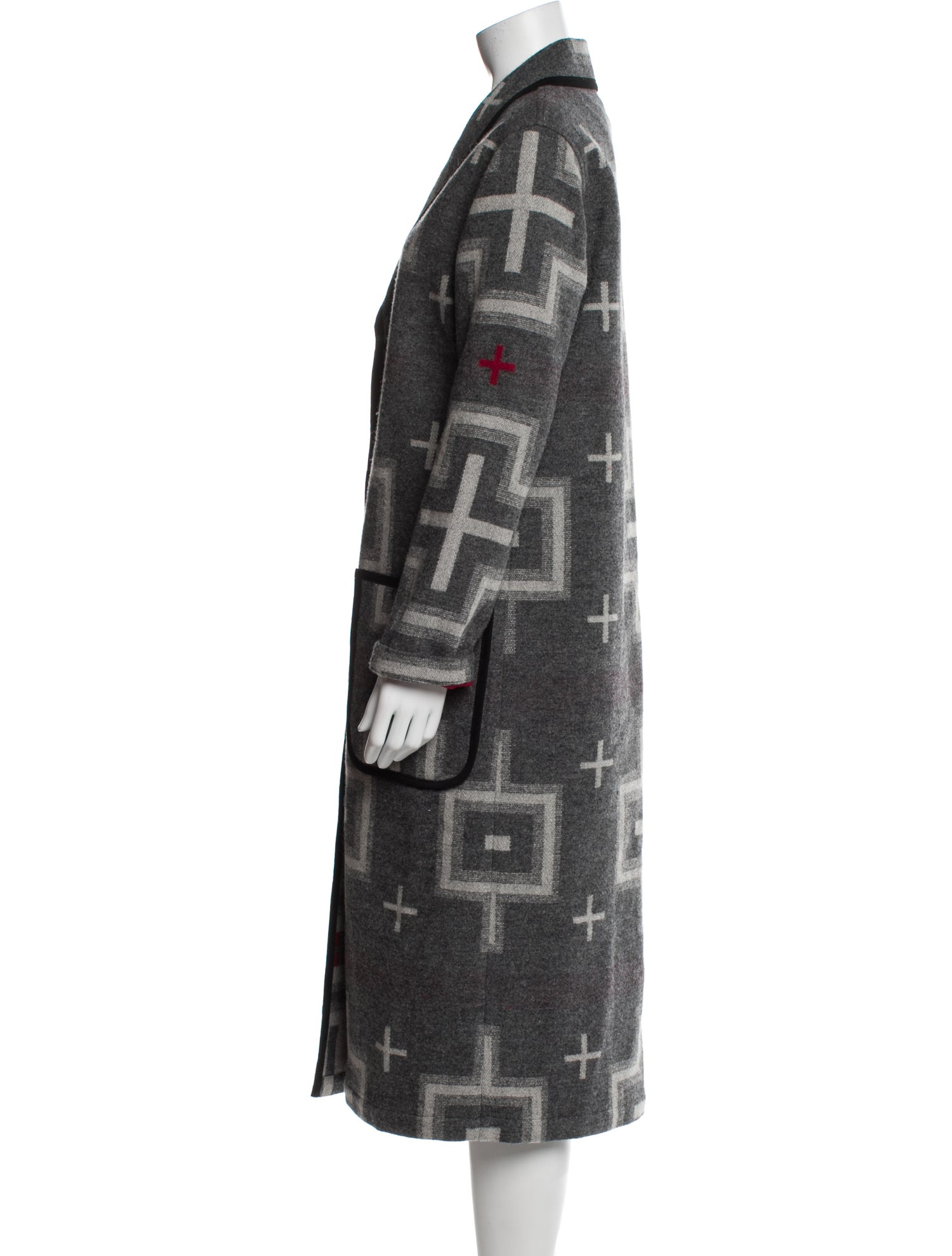 Pendleton Wool Printed Trench Coat