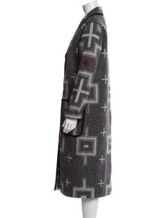 Pendleton Wool Printed Trench Coat