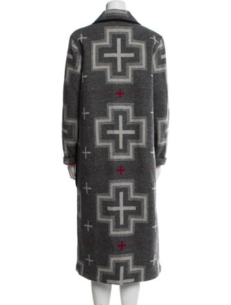 Pendleton Wool Printed Trench Coat