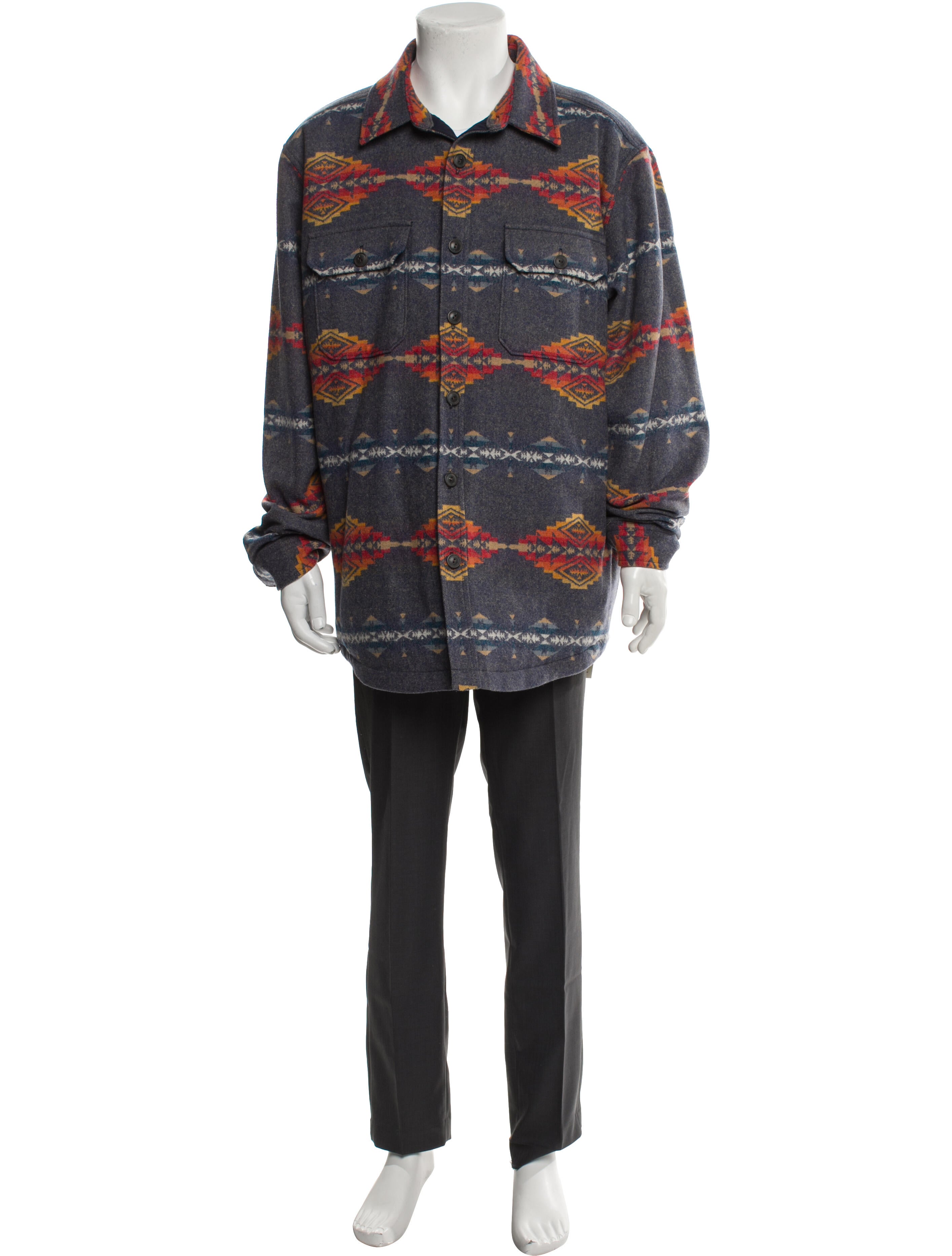 Pendleton Virgin Wool Plaid Print Jacket