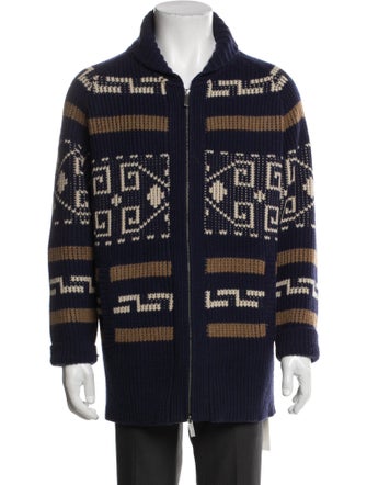 Pendleton Lambswool Printed Cardigan
