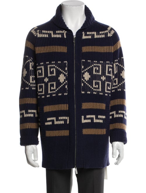Pendleton Lambswool Printed Cardigan