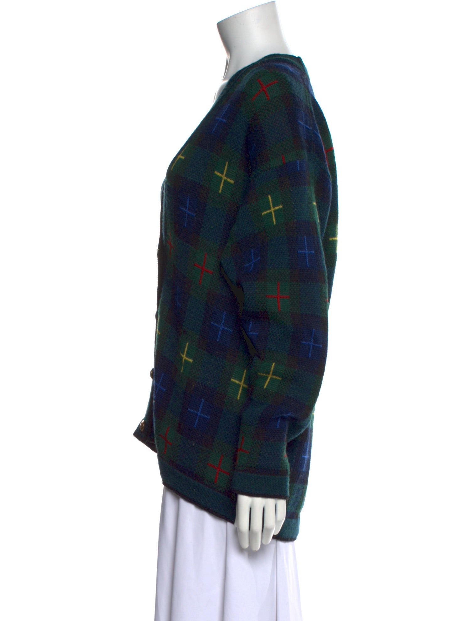 Pendleton Virgin Wool Plaid Print Sweater