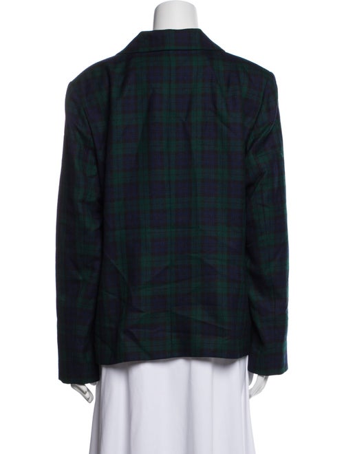 Pendleton Virgin Wool Plaid Print Blazer