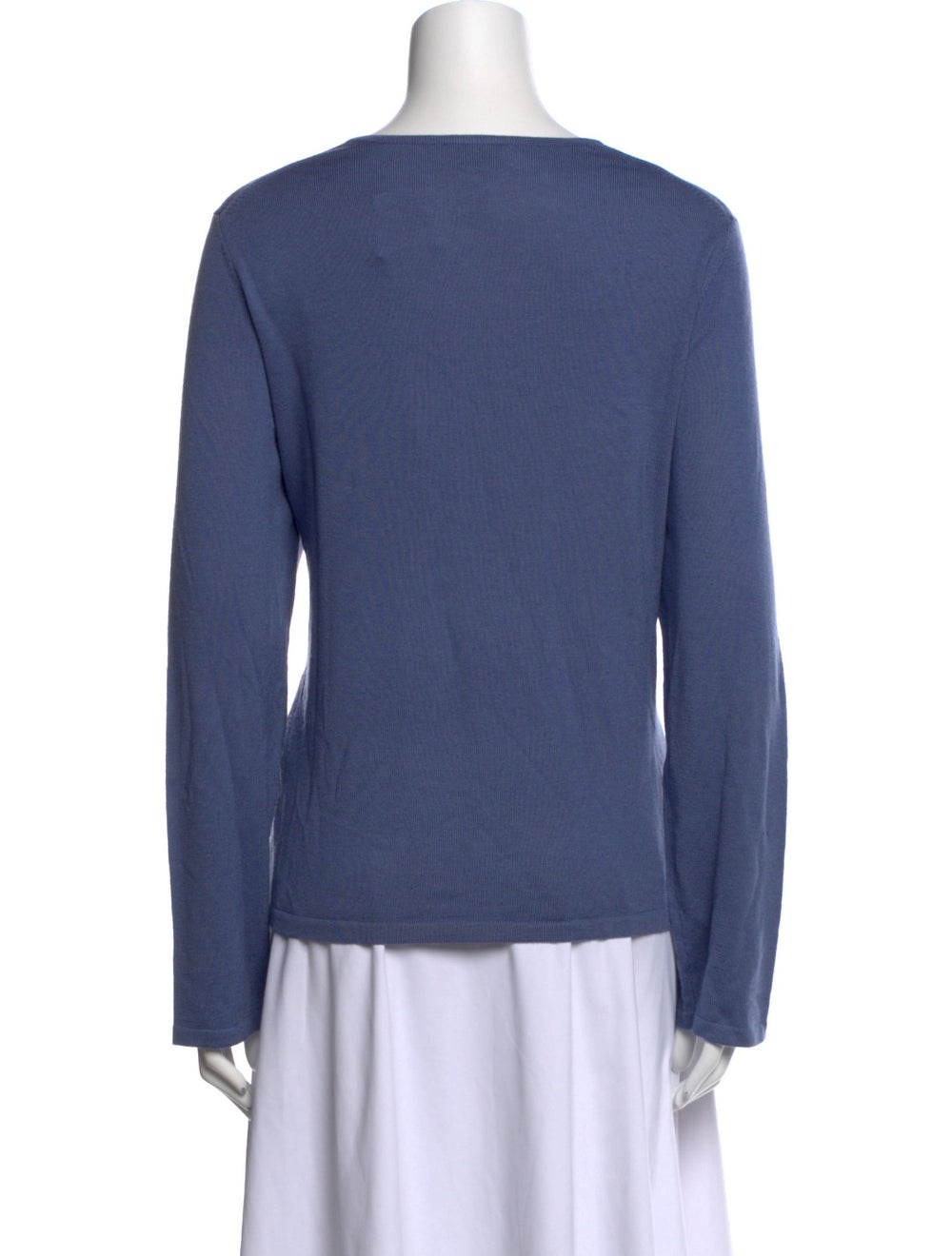 Pendleton Merino Wool Pullover Blue Long Sleeve w… - image 3
