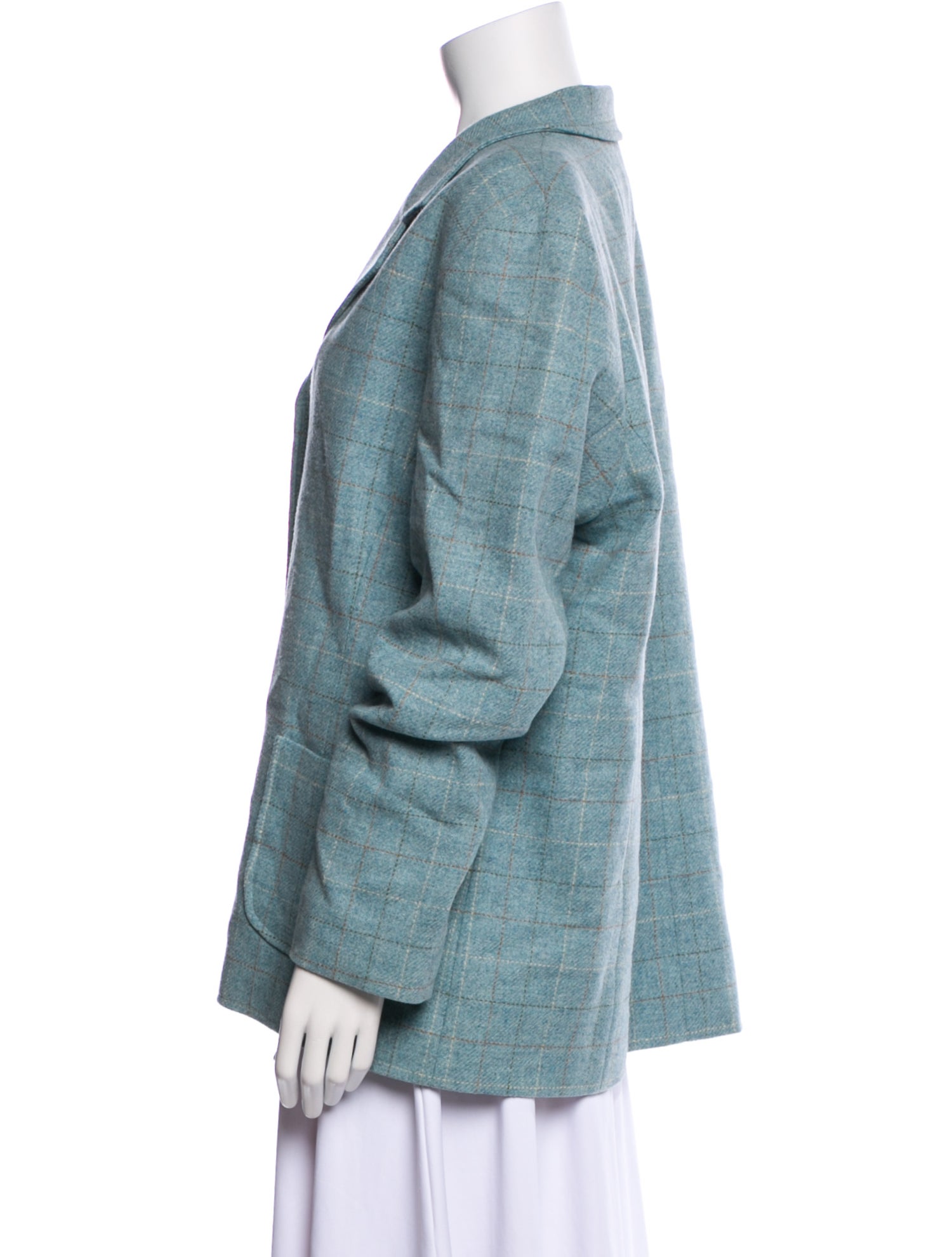 Pendleton Wool Plaid Print Blazer