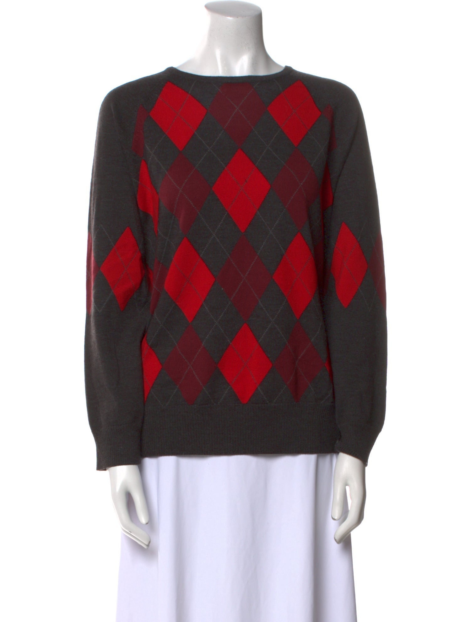 Pendleton Merino Wool Plaid Print Sweater