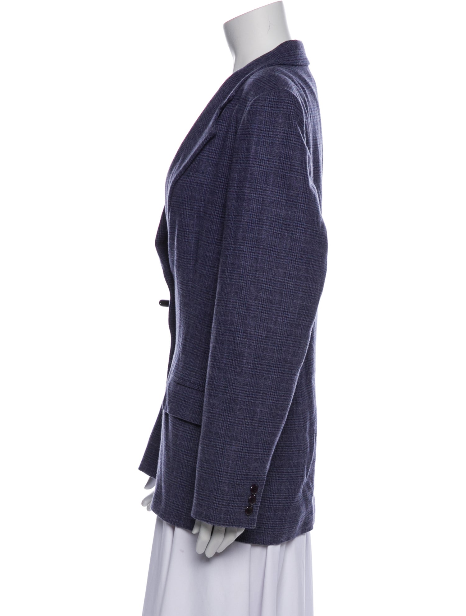 Pendleton Virgin Wool Plaid Print Blazer