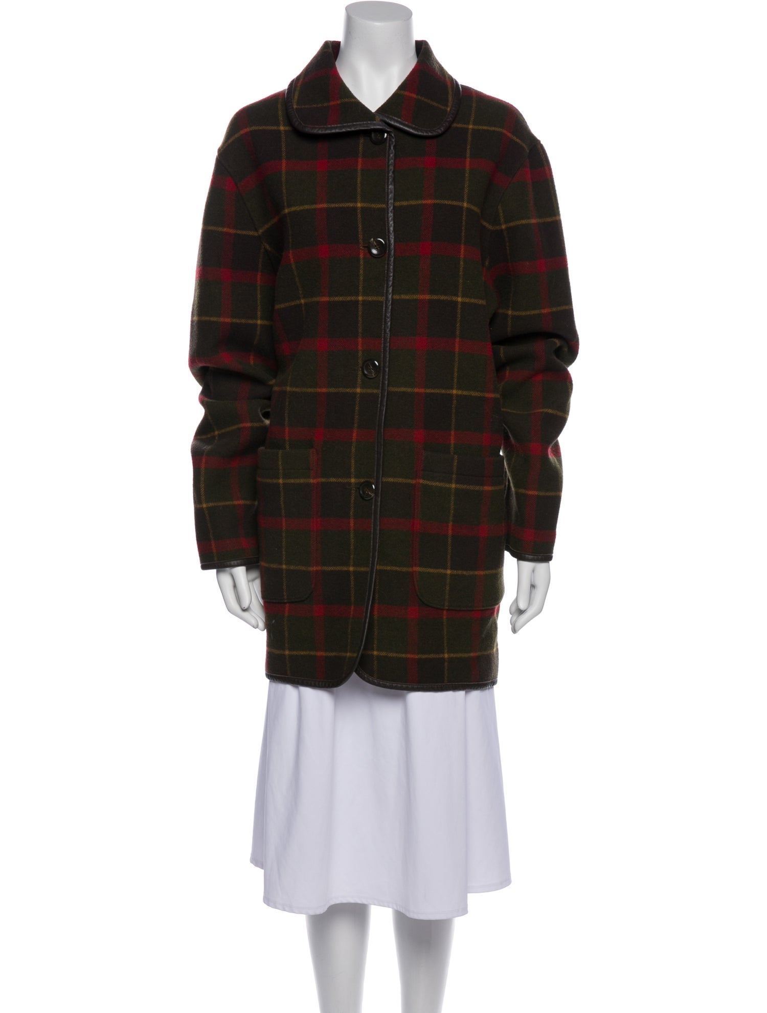 Pendleton Wool Plaid Print Coat