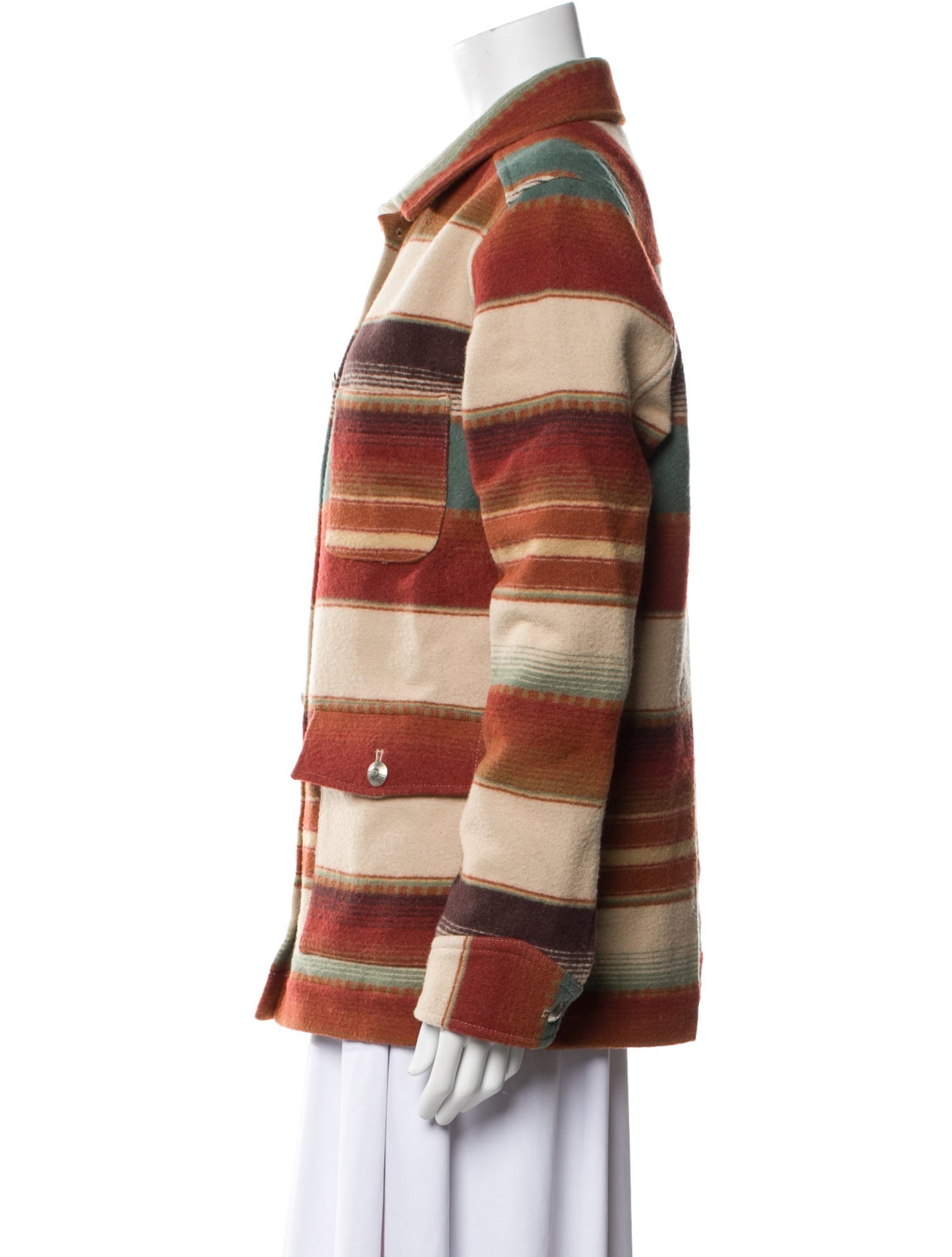 Pendleton Wool Striped Coat