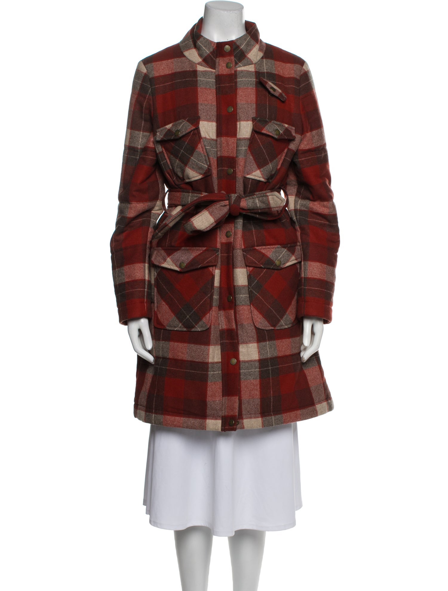 Pendleton Virgin Wool Plaid Print Coat