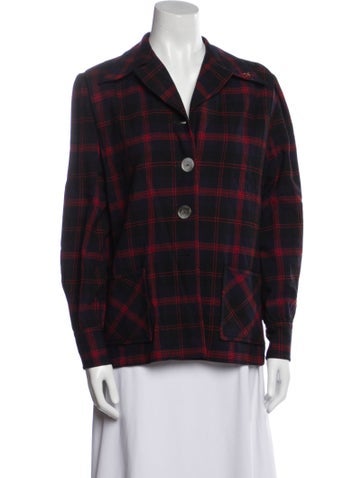 Pendleton Jackets Plaid Print Blazer US 14 | XL