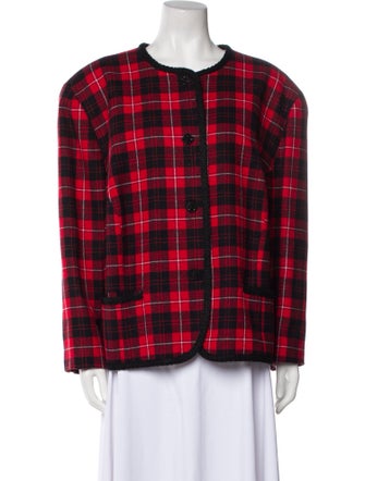 Pendleton Virgin Wool Plaid Print Jacket