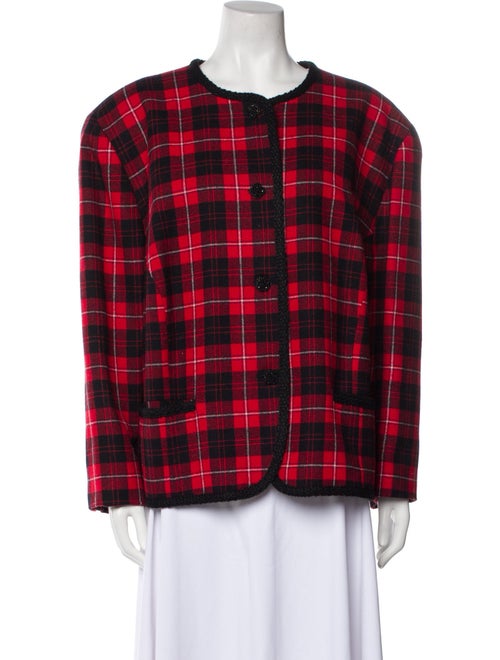 Pendleton Virgin Wool Plaid Print Jacket