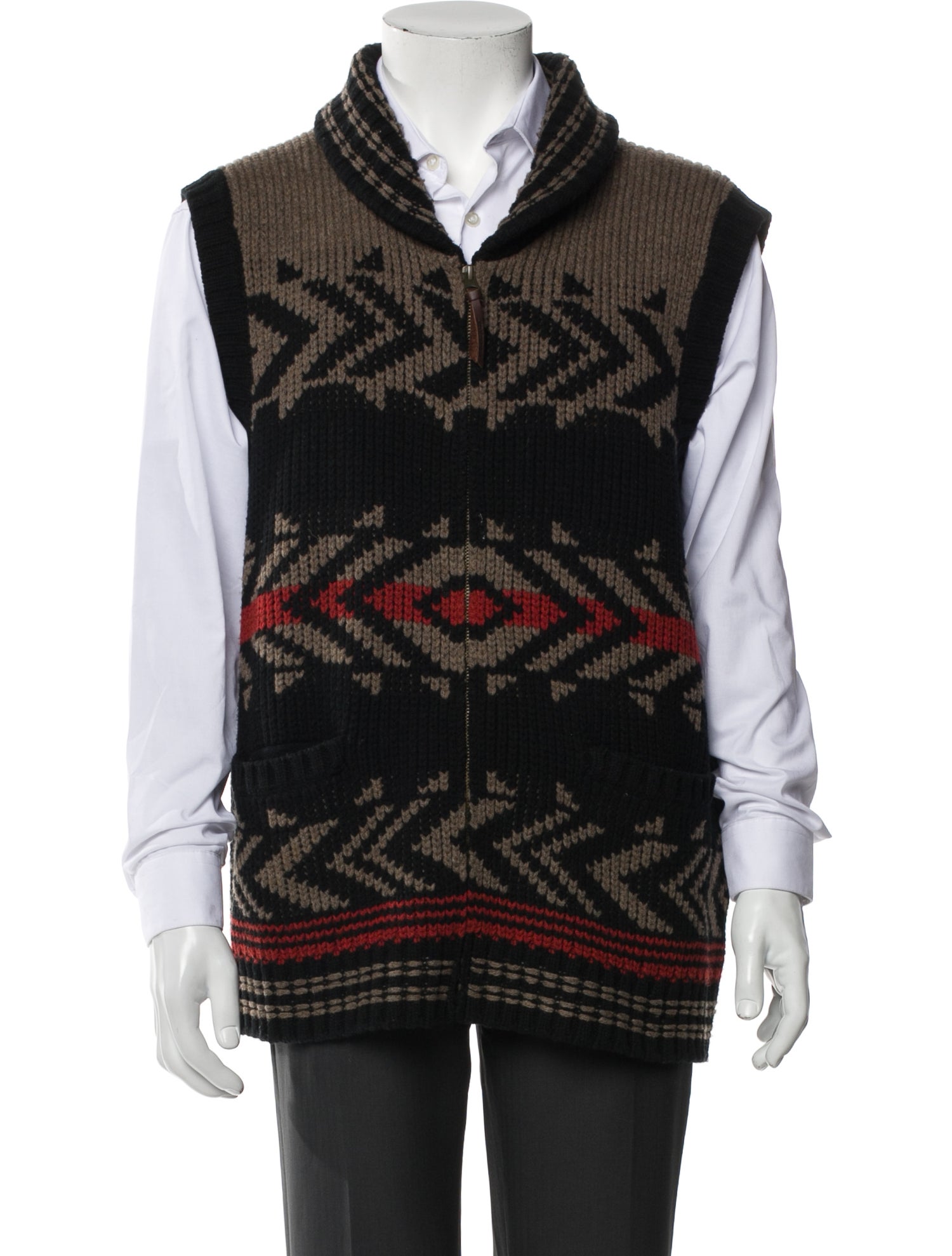 Pendleton Lambswool Printed Sweater Vest