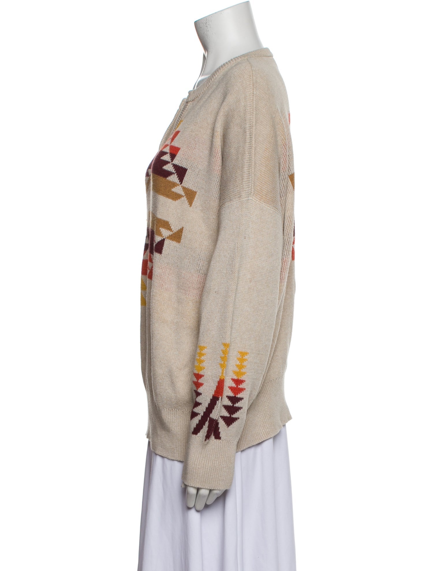 Pendleton Printed V-Neck Sweater