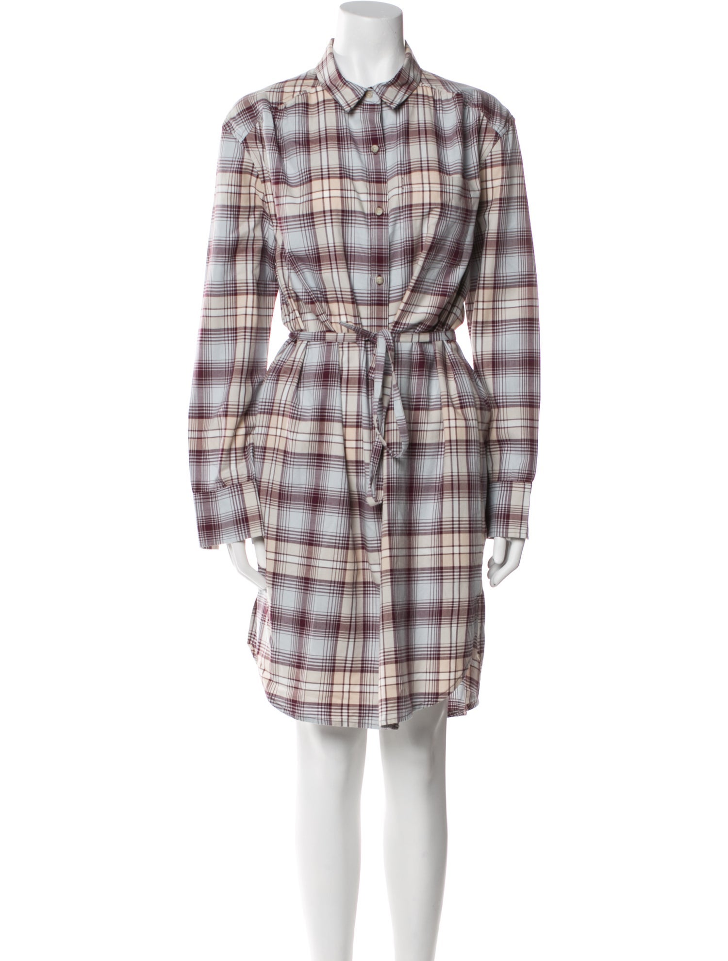 Pendleton Plaid Print Knee-Length Dress
