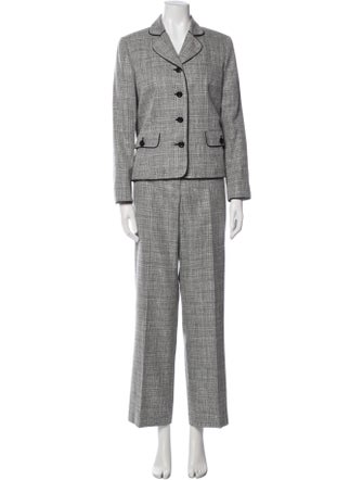 Pendleton Virgin Wool Tweed Pattern Pant Set