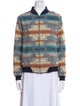 Pendleton Virgin Wool Striped Bomber Jacket