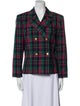 Pendleton Virgin Wool Plaid Print Blazer