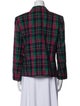 Pendleton Virgin Wool Plaid Print Blazer