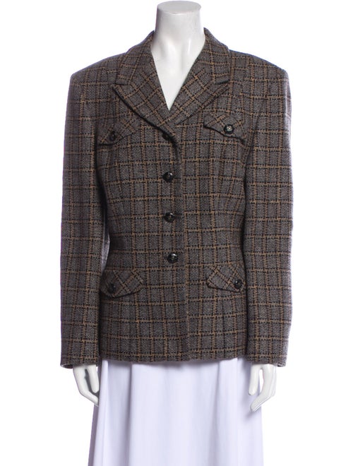 Pendleton Wool Plaid Print Blazer